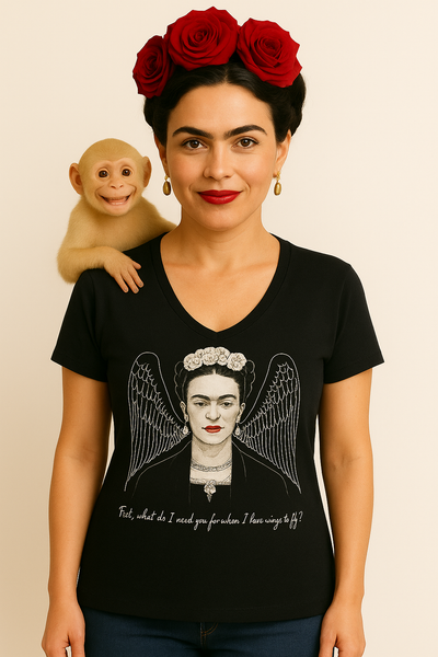 "Frida's Wings" V-Neck