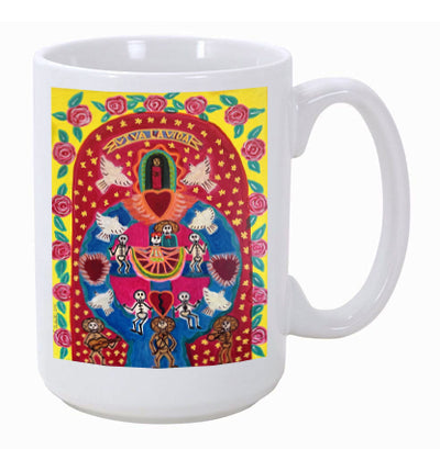 Nine Skeletons Mariachi-TOL Ceramic Coffee Mugs 15 oz.