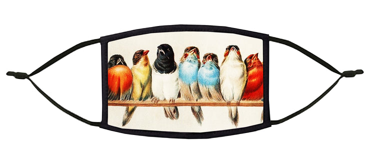 A Perch of Birds Adjustable Face Mask