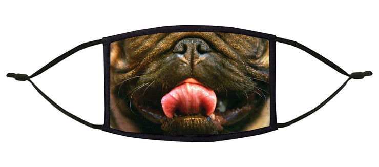 A Pug's Life Adjustable Face Mask