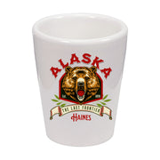 Alaskan Bear Shot Glass Ceramic 1.5 oz.