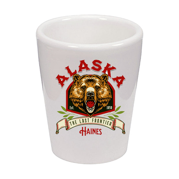 Alaskan Bear Shot Glass Ceramic 1.5 oz.