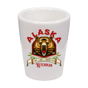 Alaskan Bear Shot Glass Ceramic 1.5 oz.