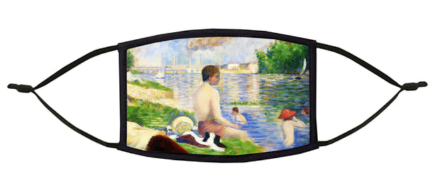 Bathers at Asnières Adjustable Face Mask (Seurat)