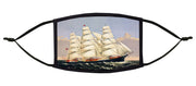 Clipper Ship Adjustable Face Mask (Currier & Ives)
