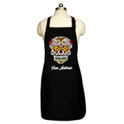 "Sugar Skull Color Me-Red" Men's Apron