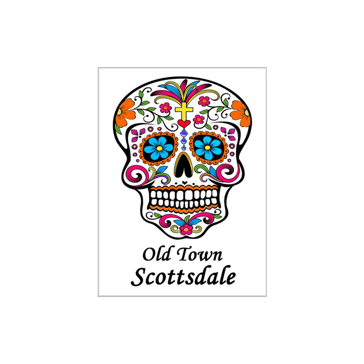 Bronze Baboon Wholesale "Color Me" Day of the Dead (Dia de los Muertos) 2.5” x 3.5” Magnet