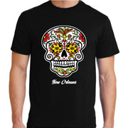 "Sugar Skull Color Me-Red" T-shirt