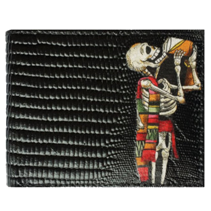 Day of the Dead Fiesta Leather Wallet Set