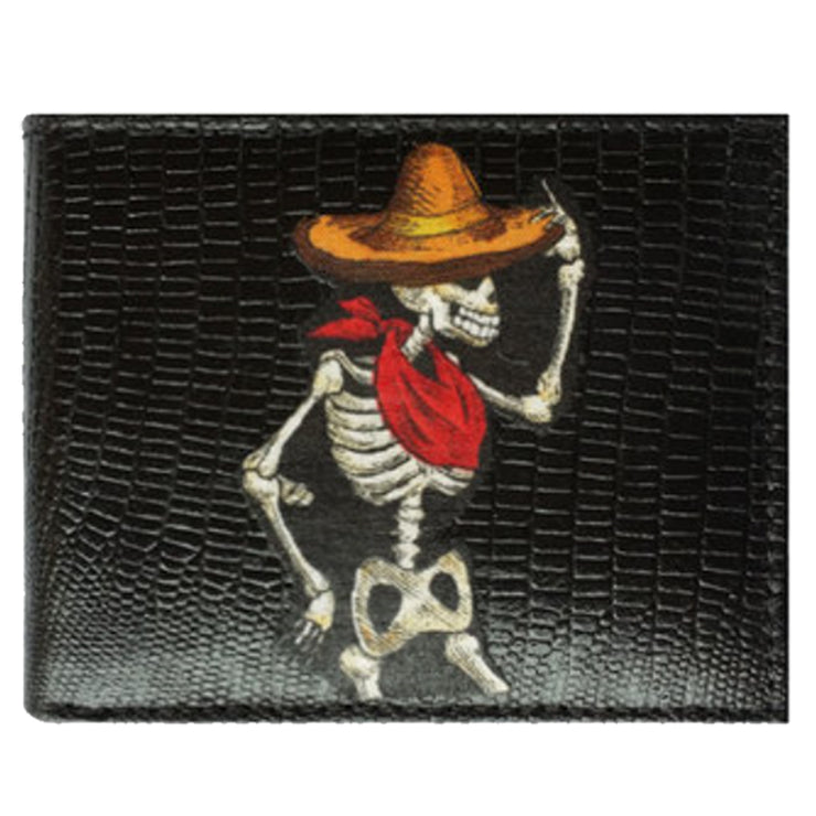 Day of the Dead Fiesta Leather Wallet Set