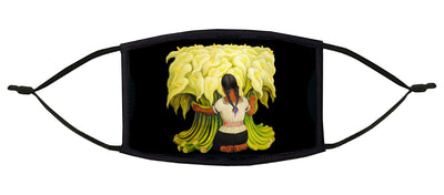 Flower Vendor Girl Adjustable Face Mask (Diego Rivera)