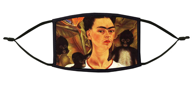 Frida with Monkeys Adjustable Face Mask