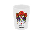 Bronze Baboon wholesale Friducha Old Town San Diego 1.5 oz. White Ceramic Shot Glass