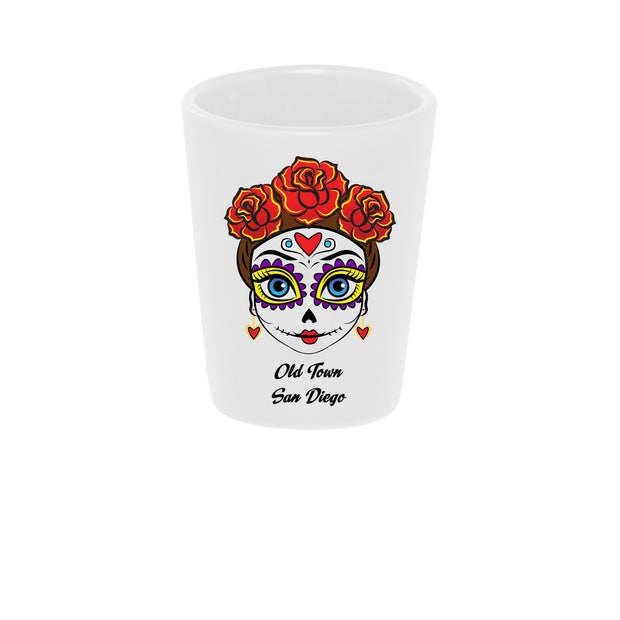 Bronze Baboon wholesale Friducha Old Town San Diego 1.5 oz. White Ceramic Shot Glass