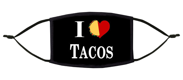 I Love Tacos Adjustable Face Mask