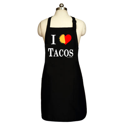 Bronze Baboon wholesale I Love Tacos men's aprons.