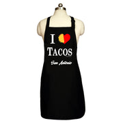 Bronze Baboon wholesale I Love Tacos San Antonio men's aprons.