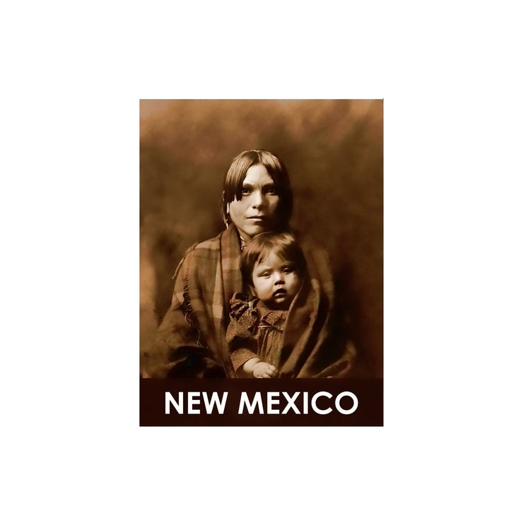 Bronze Baboon wholesale. We make custom magnets. "Native American: Mother and Baby"  2.5” x 3.5” Magnet