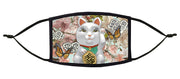Japanese Maneki Neko (Lucky Cat) Adjustable Face Mask