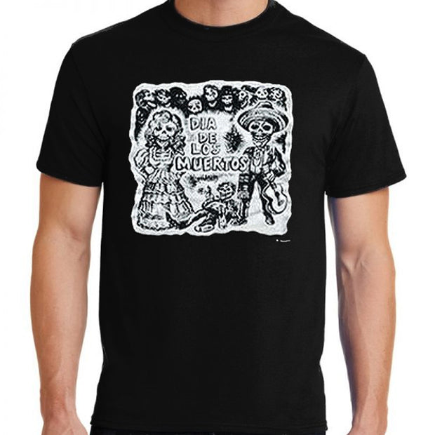 Bronze Baboon wholesale "Fiesta" Day of the Dead Unisex Cotton T-Shirt