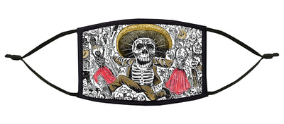 Calavera Oaxaqueña Adjustable Face Mask (Posada)