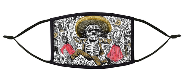 Calavera Oaxaqueña Adjustable Face Mask (Posada)