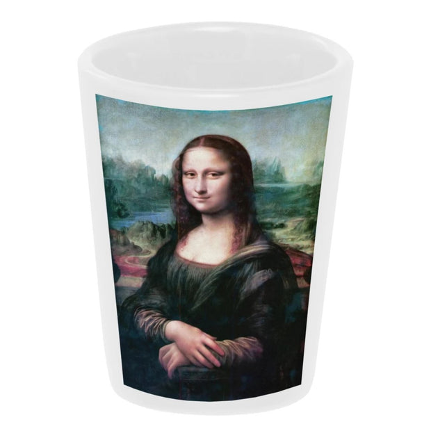 Bronze Baboon wholesale Mona Lisa Ceramic Shot Glass