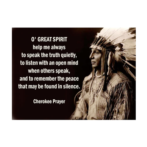"Native American: Cherokee Prayer" 2.5” x 3.5” Magnet
