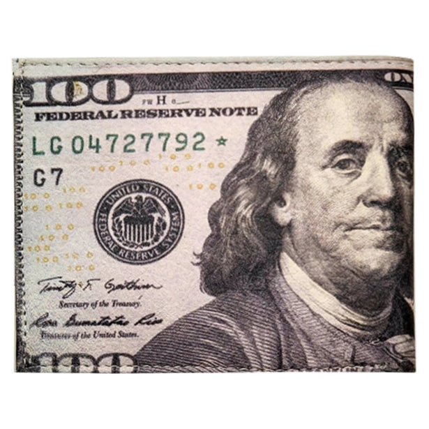 Bronze Baboon Wholesale: Benjamin Franklin Color $100 Wallet