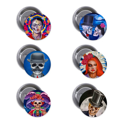 Bronze Baboon Wholesale Day of the Dead Buttons by Ginette Rondeau