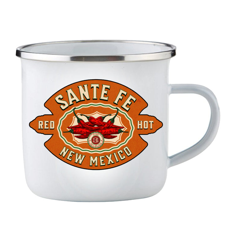 Santa Fe Red Chile Enamel Cup