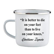 Emilio Zapata Portrait / Enamel Cup
